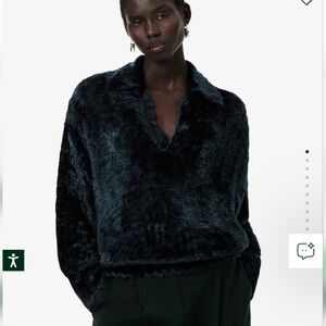 Lacoste Plush Runway Polo Sweater in Deep Green